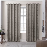 Cortina Jacquard Flores