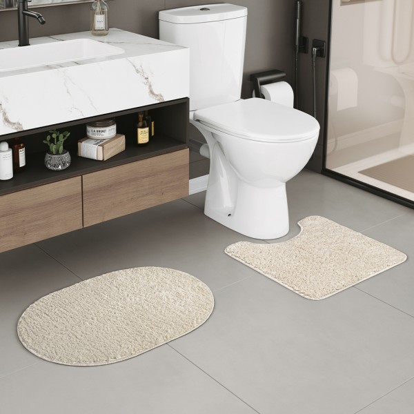 Kit Tapete Para Banheiro Comfort 02 Peças
