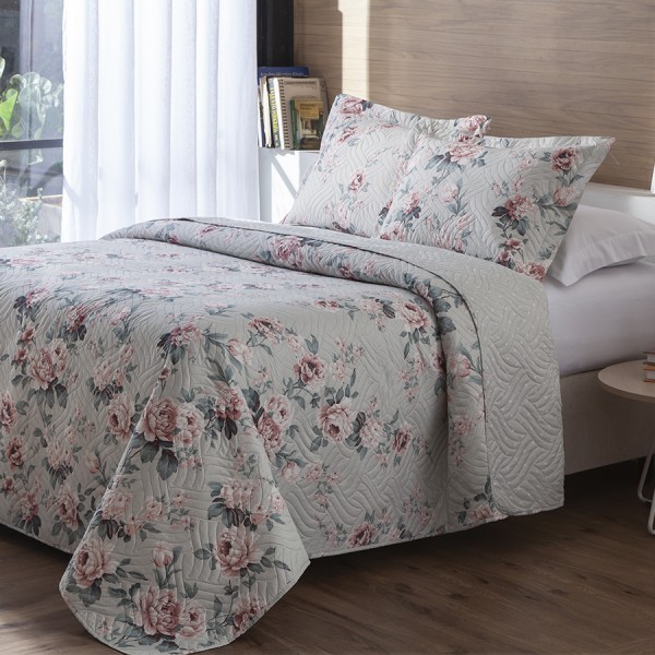 Kit Colcha Boutis Estampado