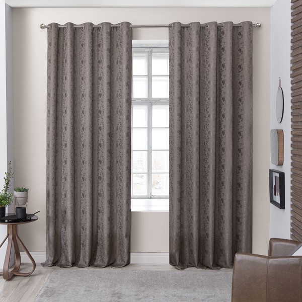 Cortina Jacquard Flores